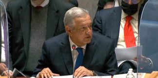 President Lopez Obrador at UN
