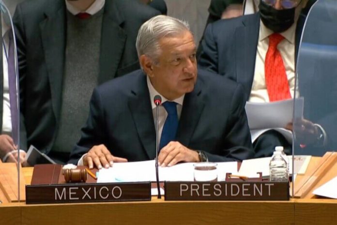 President Lopez Obrador at UN