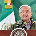 President López Obrador speaks at a recent press conference.