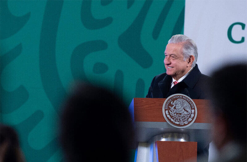 President López Obrador was pleased to see the budget approved on Sunday.