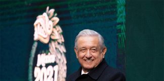 President López Obrador at his Tuesday morning press conference.