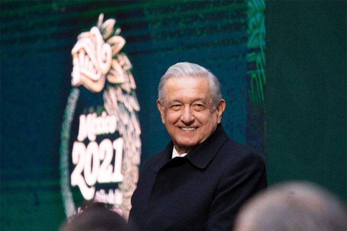 President López Obrador at his Tuesday morning press conference.