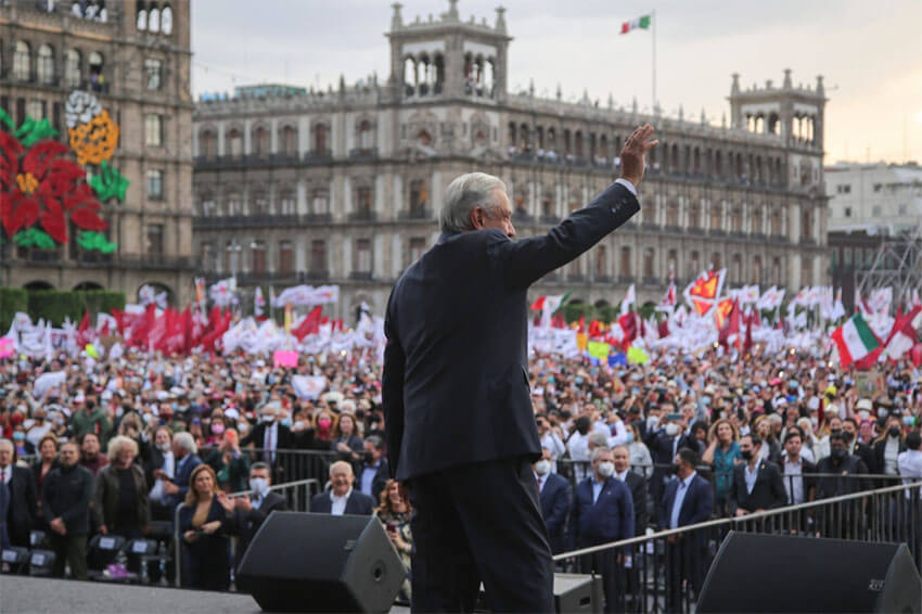 There were 250,000 in attendance at AMLO's rally on Wednesday, according to the Mexico City government.