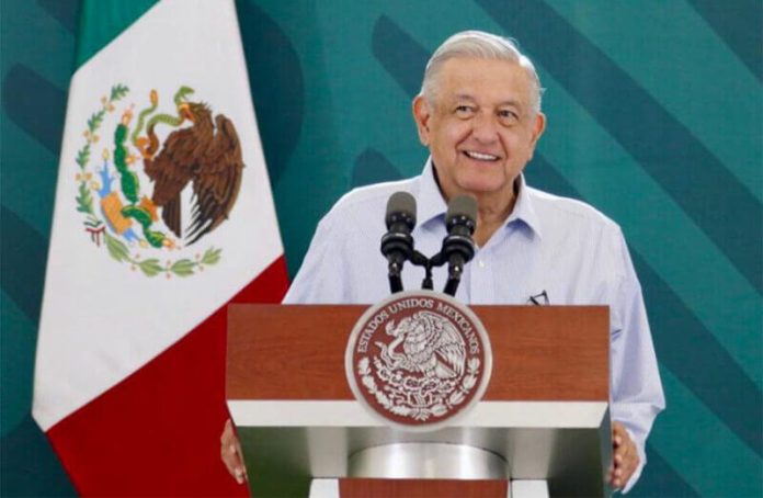 President López Obrador at his Wednesday morning press conference.