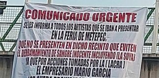 Metepec narco banner