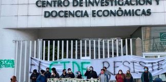 The protest against the appointment of a new director at CIDE.