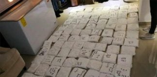 Fentanyl seized at a laboratory in Sinaloa.