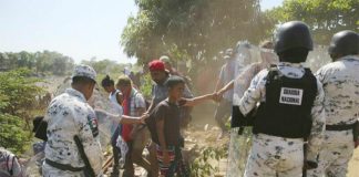 The National Guard have been active in trying to contain the movement of migrants