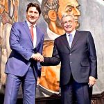 The Canadian prime minister and López Obrador
