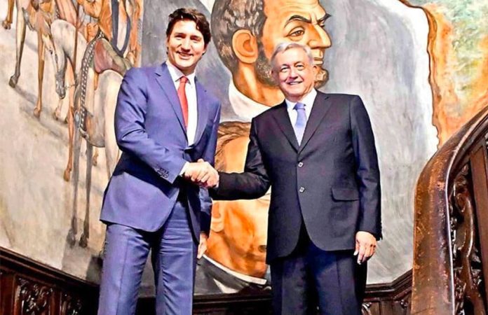 The Canadian prime minister and López Obrador