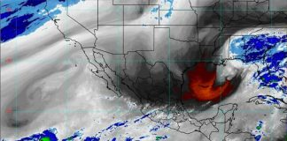 The cold front as of 5:00 a.m. CT Friday.