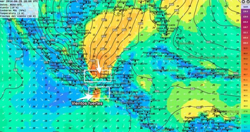 Nortes weather pattern