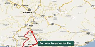 plans for Barranca Larga Ventanilla highway, Oaxaca