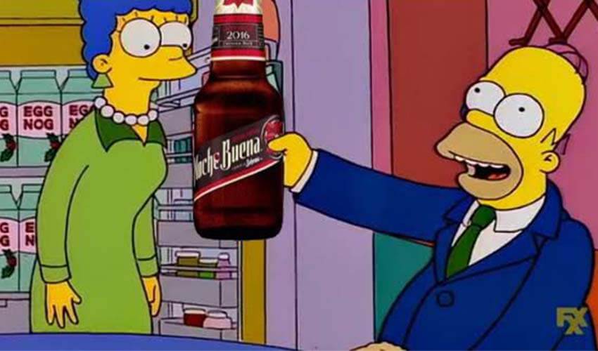 Homer Simpson Noche Buena meme