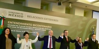 celebration of US-Mexico bilateral security plan