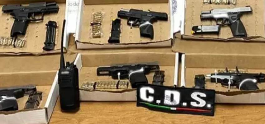 Sinaloa Cartel weapons found in Baja California