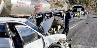 accident on highway 57 in Coahuila