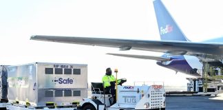 AstraZeneca vaccines arriving in Toluca Airport