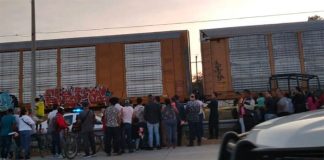 The scene of Saturday's accident in León.