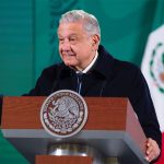 The president speaks at his Wednesday press conference.