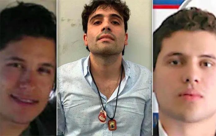 Three of the four sons of El Chapo
