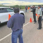 A checkpoint intended to support migrants passing through Sonora.