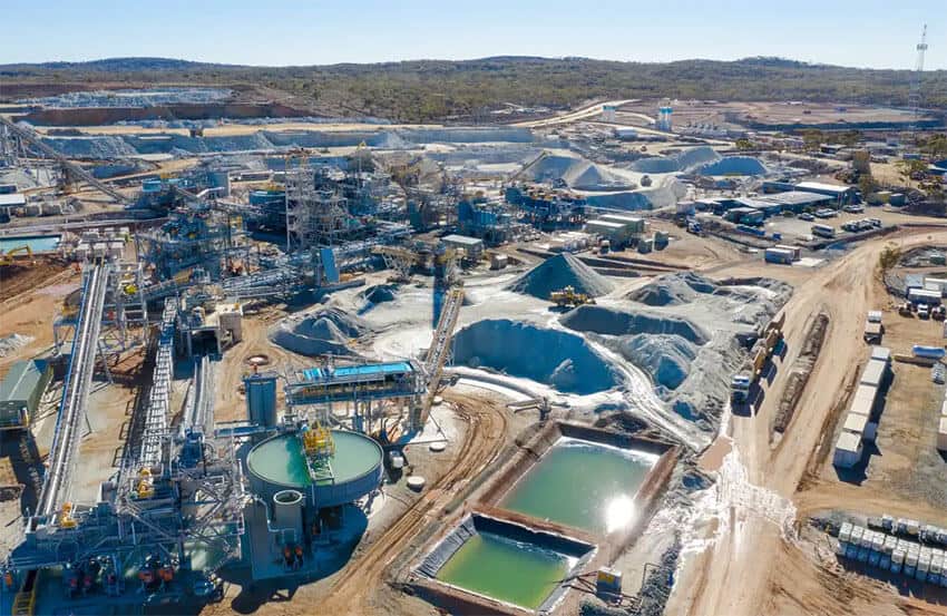 A western Australia lithium mine in which Ganfeng Lithium holds a stake, aerial view