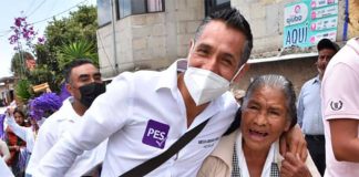 The candidate on the campaign trail