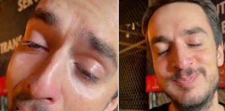 German man eats first Mexican taco