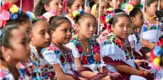 Indigenous youths from the Yucatán Peninsula.