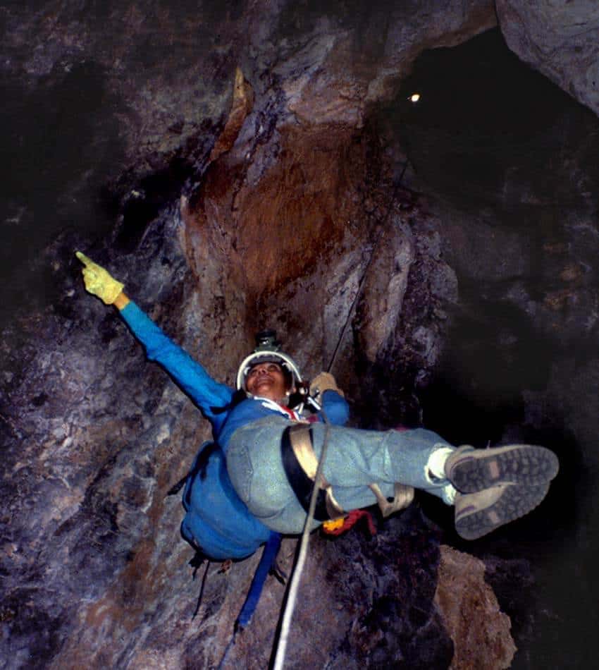 caver in Jalisco, Mexico