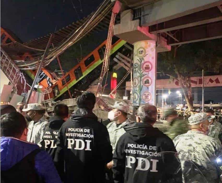 CDMX Line 12 Metro collapse