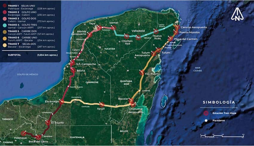 Maya Train planned route
