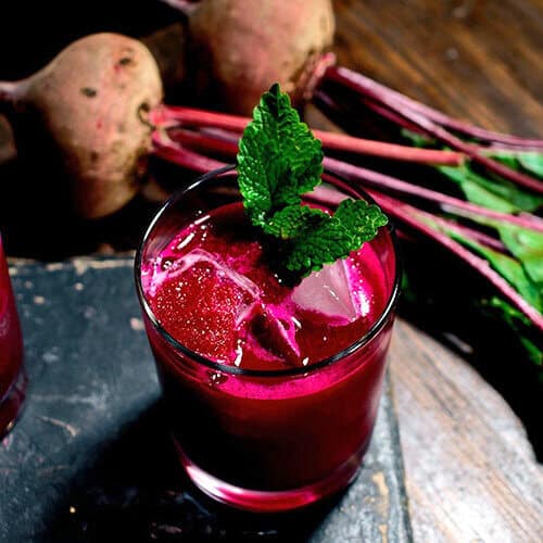 hot pink beet cocktail