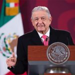 President López Obrador at his Monday morning press conference.