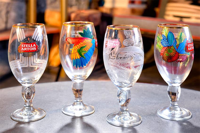 Stella Artois' Art of Chalice: 1,000 glasses adorned with Mexican designs