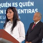 President López Obrador looks on as Garciá refutes media reports.
