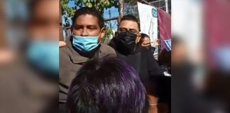 CNTE union members took control of vaccination site entrances and allowed their people through first.