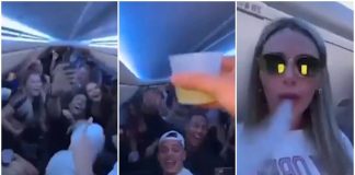 The December 30 party aboard a charter to Cancún.