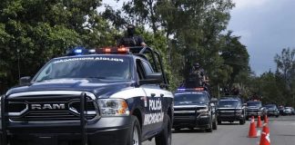 After the shooting, state police secured the perimeter.