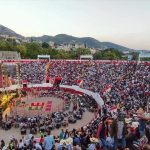 Banda El Recodo performed at a rodeo in the Belisario Arteaga bullring in Chilpancingo.