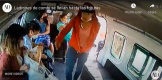 A robbery in progress