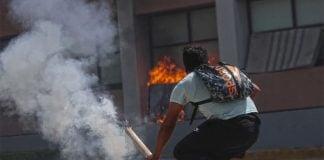 Ayotzinapa students at Guerrero Congress