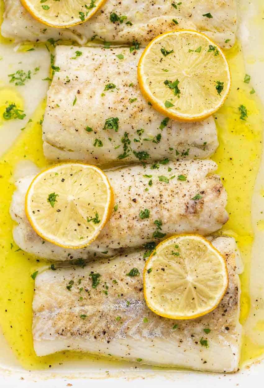 baked fish with lemon