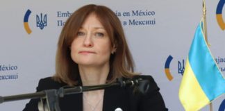 Ukraine's ambassador in Mexico Oksana Dramarétska.