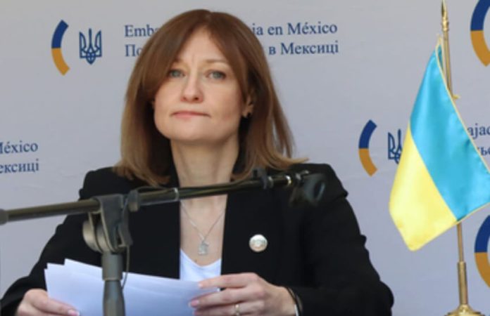 Ukraine's ambassador in Mexico Oksana Dramarétska.
