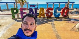 Daniel Almanza arrived in Puerto Peñasco last week and took time to explore before continuing his journey.