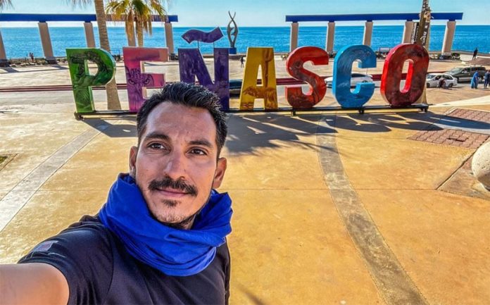 Daniel Almanza arrived in Puerto Peñasco last week and took time to explore before continuing his journey.
