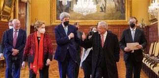 President López Obrador and U.S Special Presidential Envoy for Climate John Kerry met in Mexico City on Wednesday.