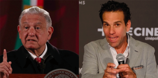 López Obrador and Loret de Mola.